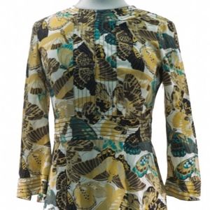 Tory Burch Women's Butterfly Silk Tunic Blouse